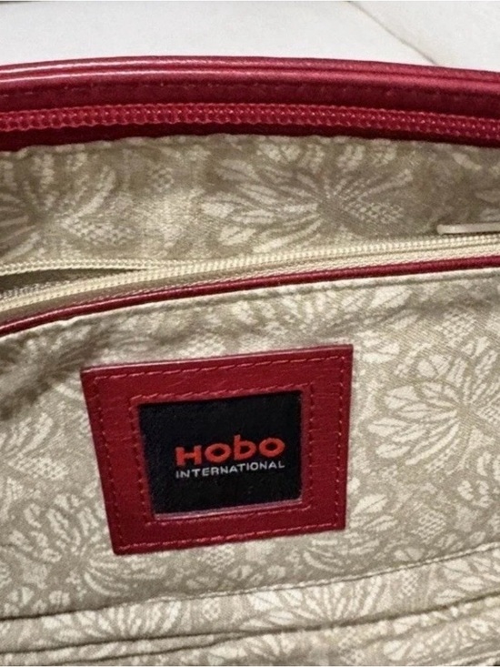 HOBO Handbags - HOBO INTERNATIONAL Dark Red Leather Handbag Purse